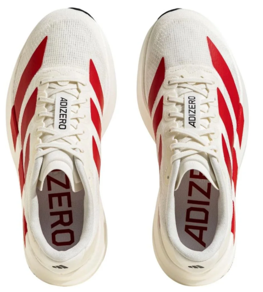 adidas Adizero EVO SL 'White Red' Running Shoes – JS1182