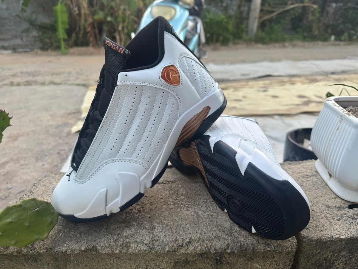 Air Jordan 14 Retro "Golden Cadence" | White & Gold Sneakers