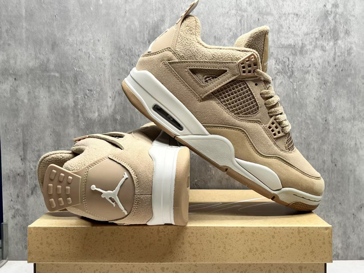 Air Jordan 4 Retro 'Milk Tea' Sneakers - Beige/Cream