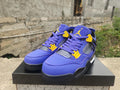 Air Jordan 4 Sneakers - Purple/Yellow