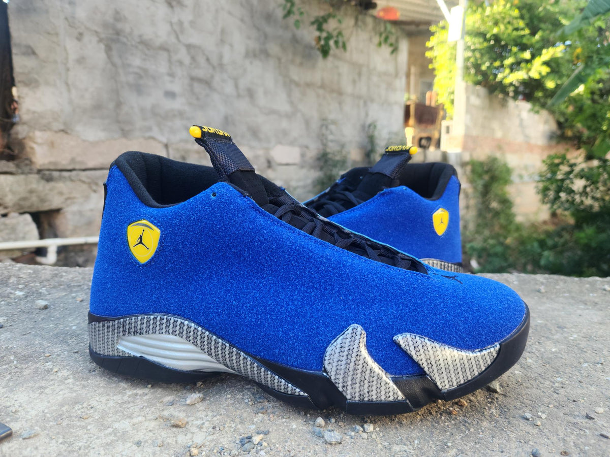 Air Jordan 14 Retro "Blue Undertow" | Full Blue & Black Sneakers
