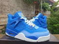 Air Jordan 4 Retro Sneakers - Royal Blue/Gold