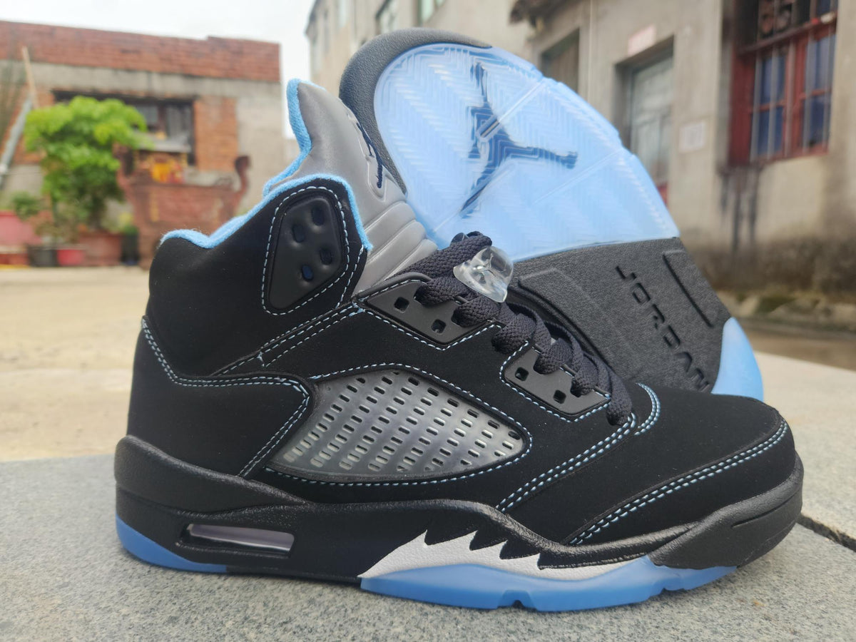 Air Jordan 5 'Black University Blue' Unisex Sneakers