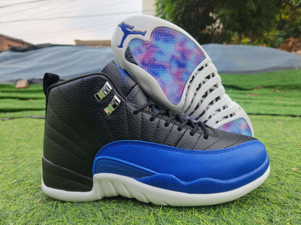 Air Jordan 12 "Midnight Current" | Black Blue White Sneakers