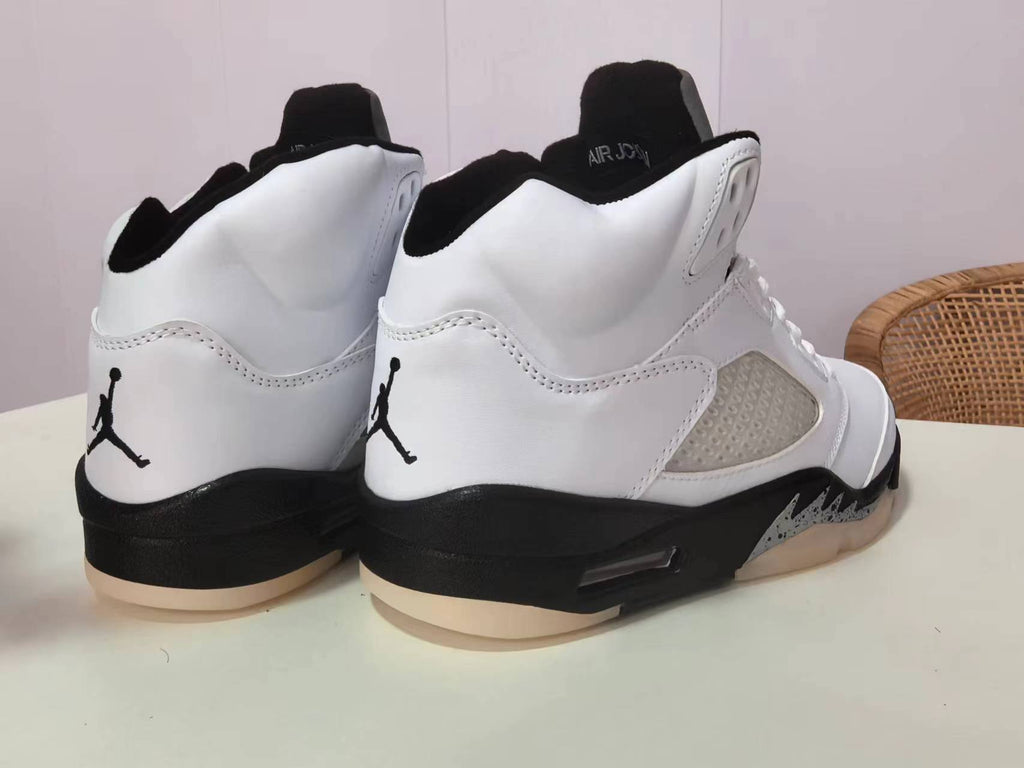 Air Jordan 5 White & Black | Monochrome Current
