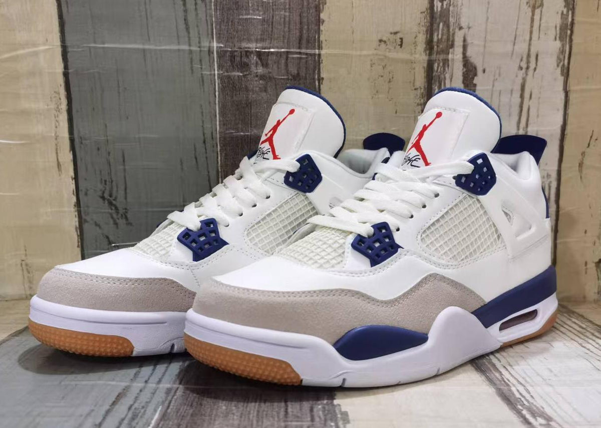Air Jordan 4 Retro Off-White-Blue | Porcelain Tide