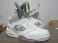 Air Jordan 5 "Crimson Dialogue" | Men's White & Red Sneakers