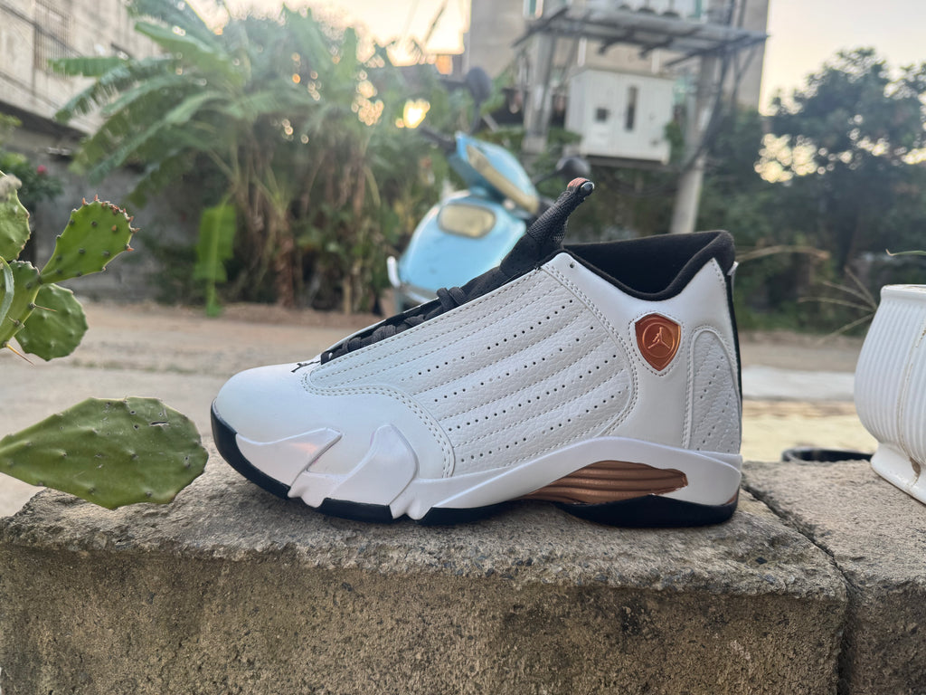 Air Jordan 14 Retro "Golden Cadence" | White & Gold Sneakers