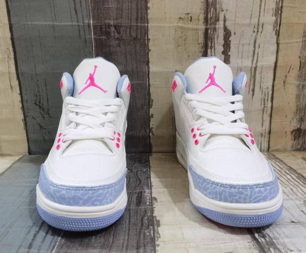 Air Jordan 3 Retro Sneakers - Off-White/Pink/Red