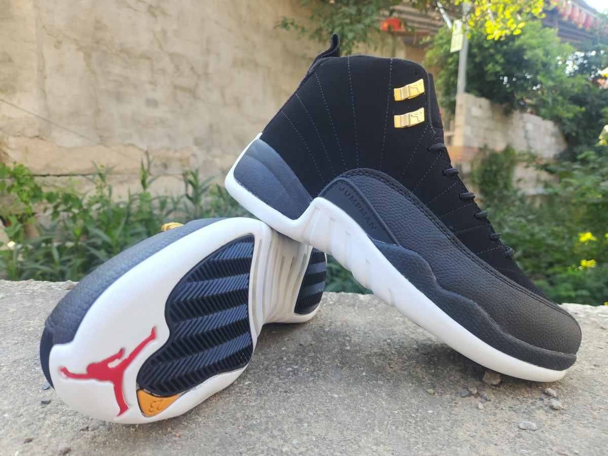 Air Jordan 12 Retro Men's "Gilded Contrast" | Black White Gold