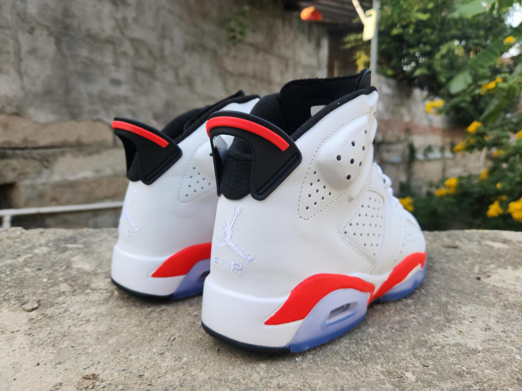 Air Jordan 6 Retro Sneakers - White/Infrared/Black - CT8529-105