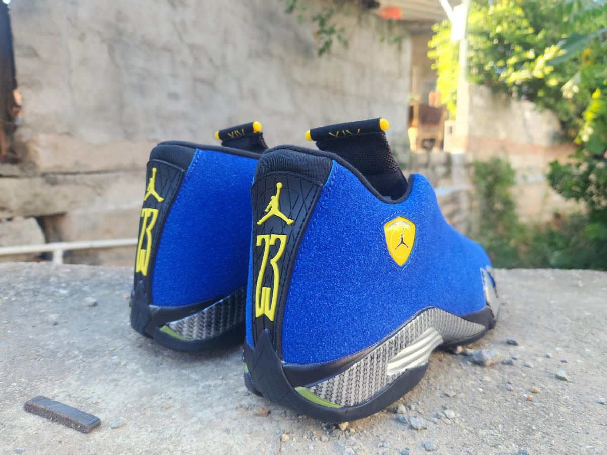 Air Jordan 14 Retro "Blue Undertow" | Full Blue & Black Sneakers