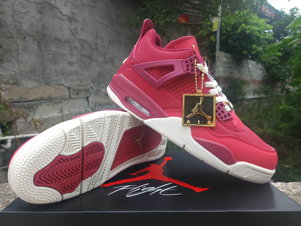 Air Jordan 4 Retro Sneakers - Red/Purple/Gold