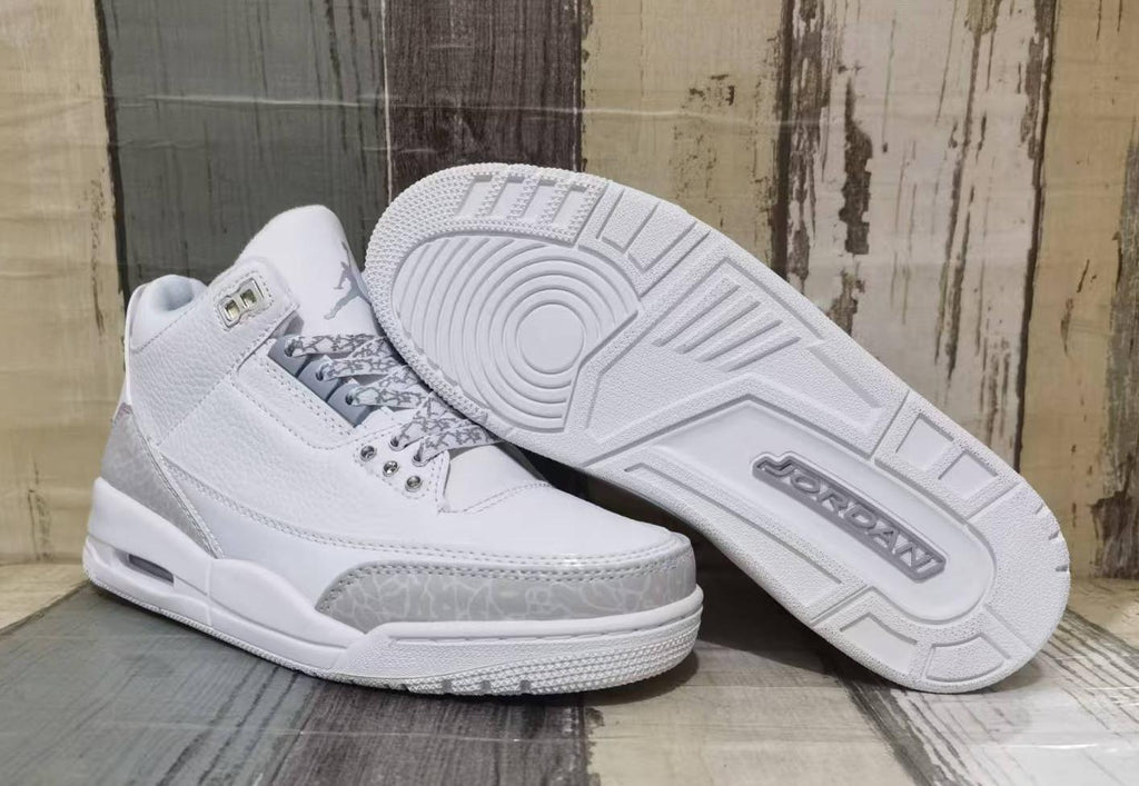 Air Jordan 3 Retro Pure White | Blank Horizon | Men & Women