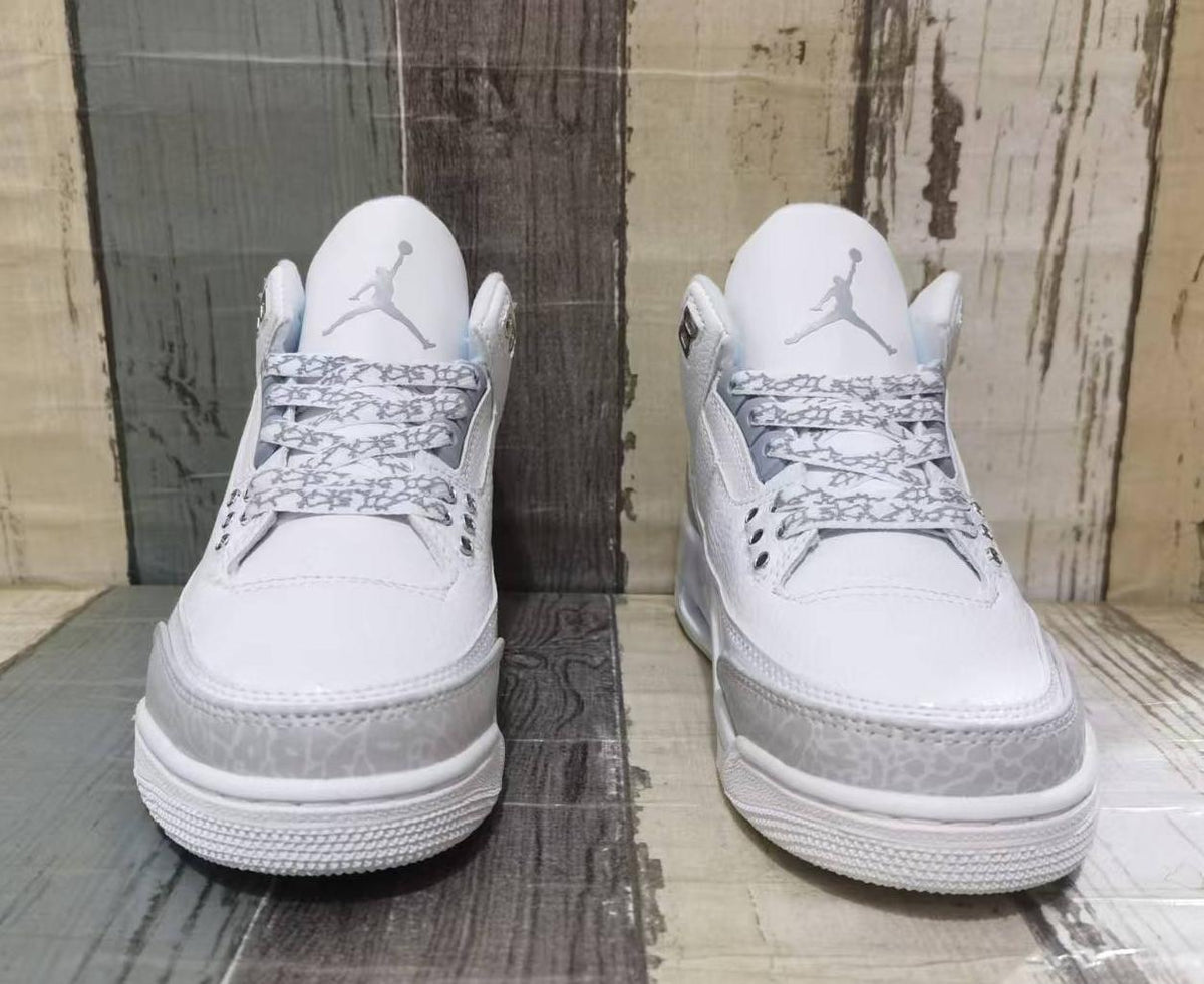 Air Jordan 3 Retro Unisex Sneakers - Pure White