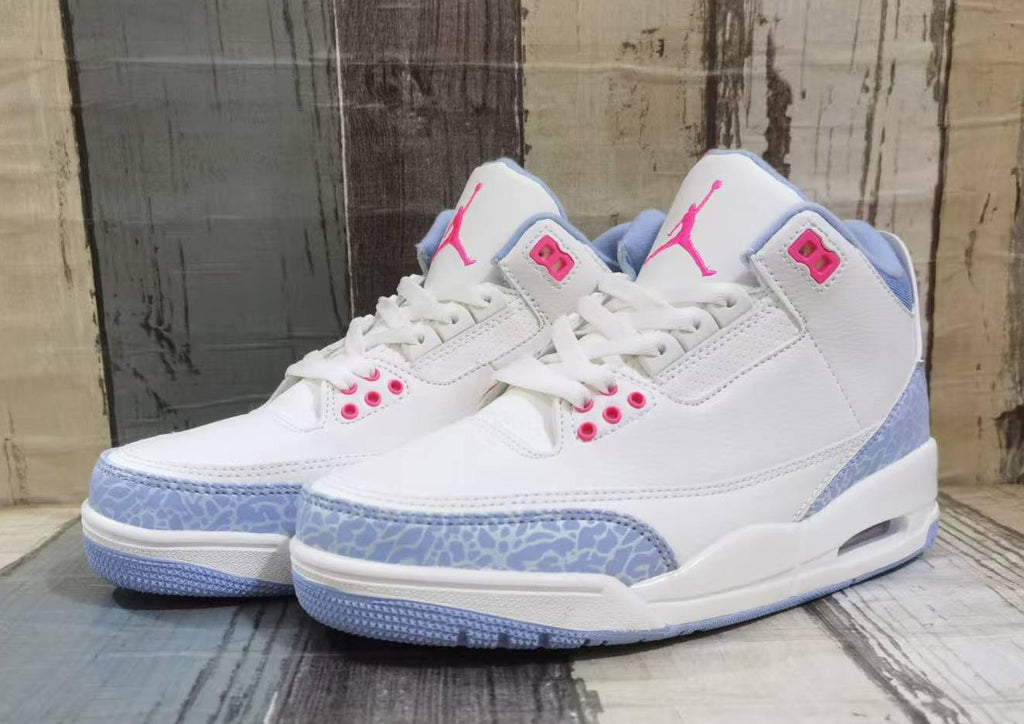 Air Jordan 3 Retro Sneakers - Off-White/Pink/Red