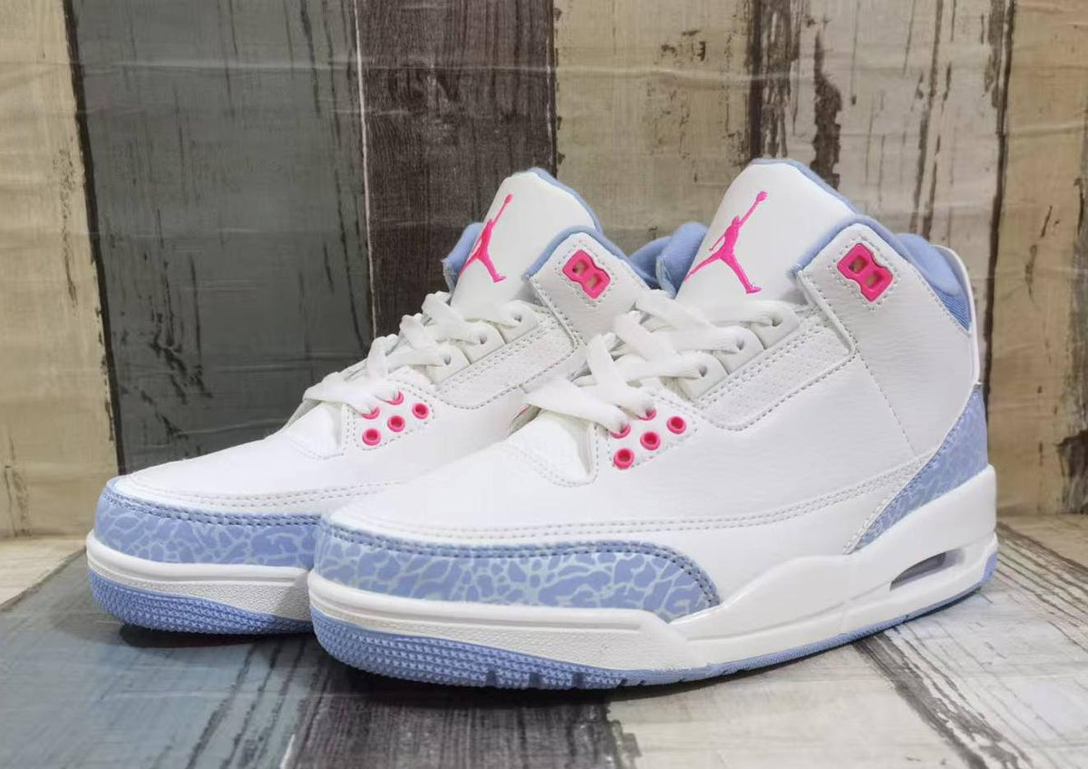Air Jordan 3 Retro Sneakers - Off-White/Pink/Red
