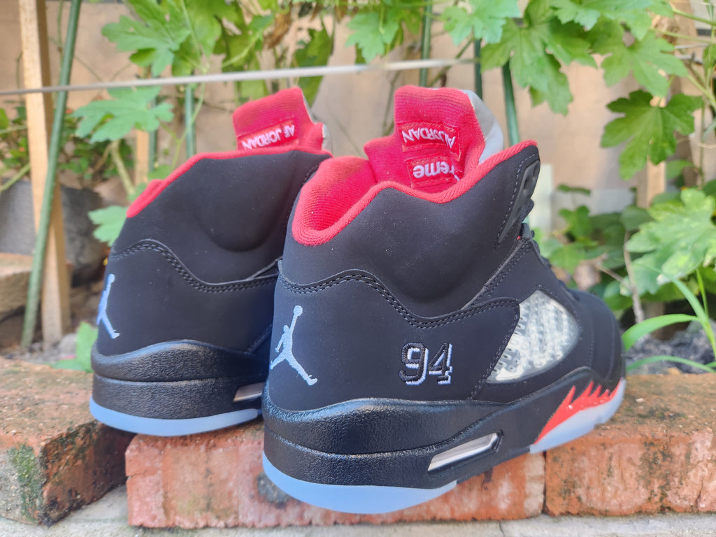 Air Jordan 5 'SUP' Sneakers - Black/Red