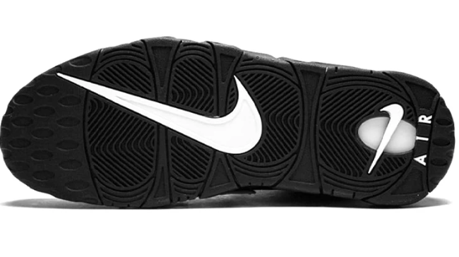 Nike Air More Uptempo 'Black White' Sneakers - 414962-00
