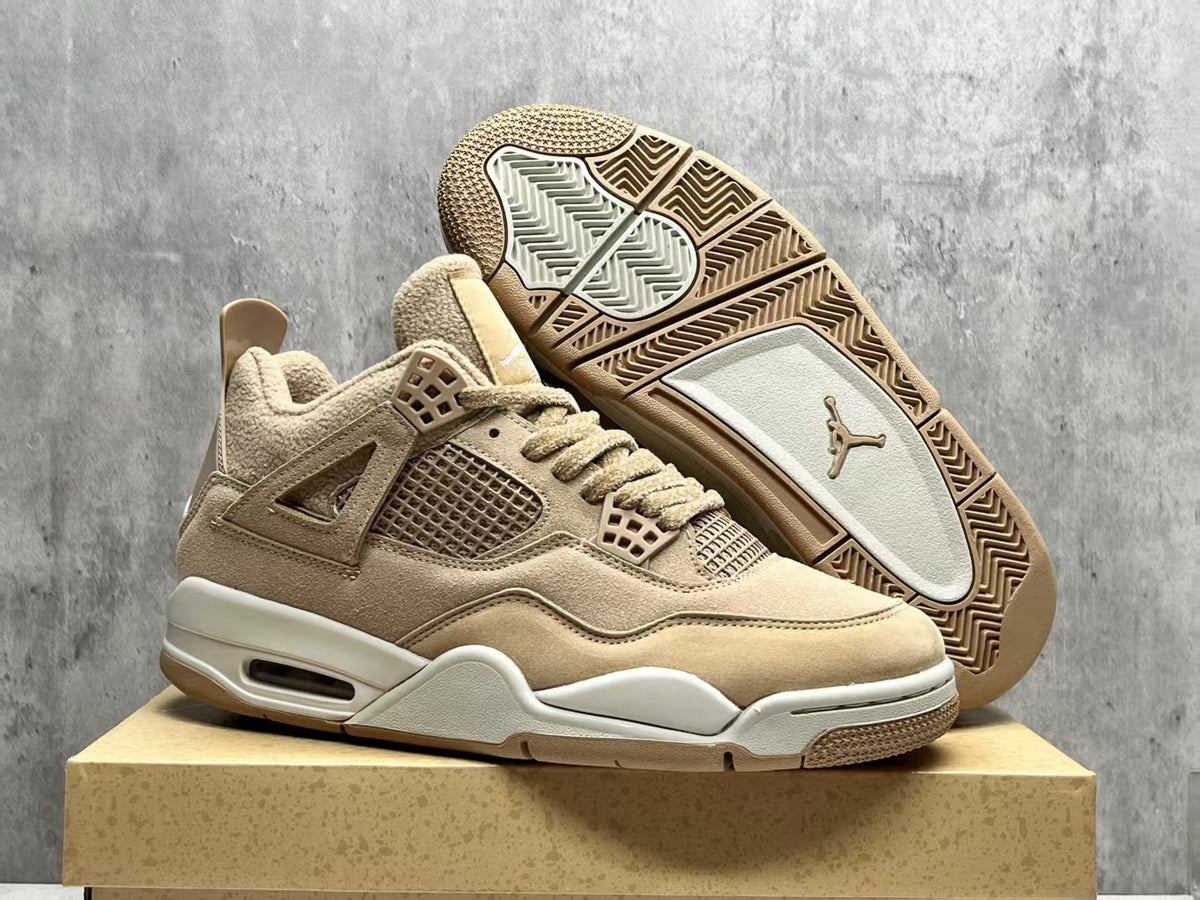 Air Jordan 4 Retro 'Milk Tea' Sneakers - Beige/Cream