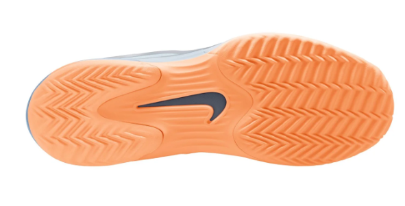 Nike Vapor 12 Clay Court Tennis Shoes - Ashen Slate/Obsidian/Light Armory Blue