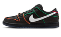 Nike SB Dunk Low Pro QS Sneakers - Black/White/Challenge Red