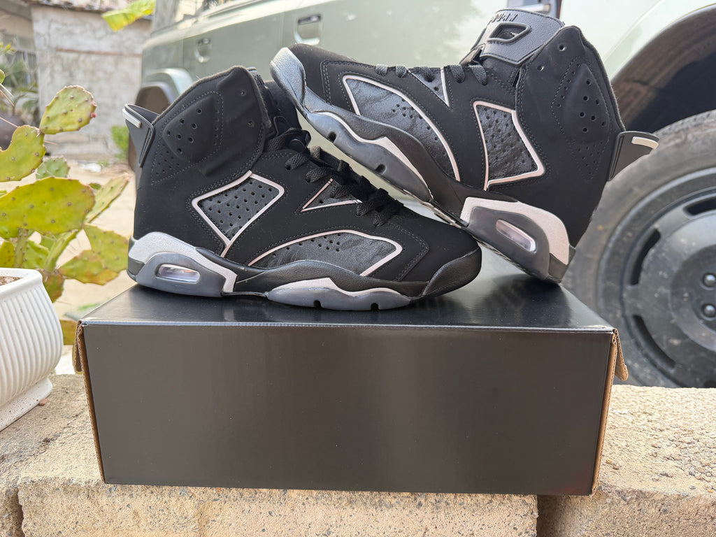 Air Jordan 6 Black & Silver | Lunar Contrast