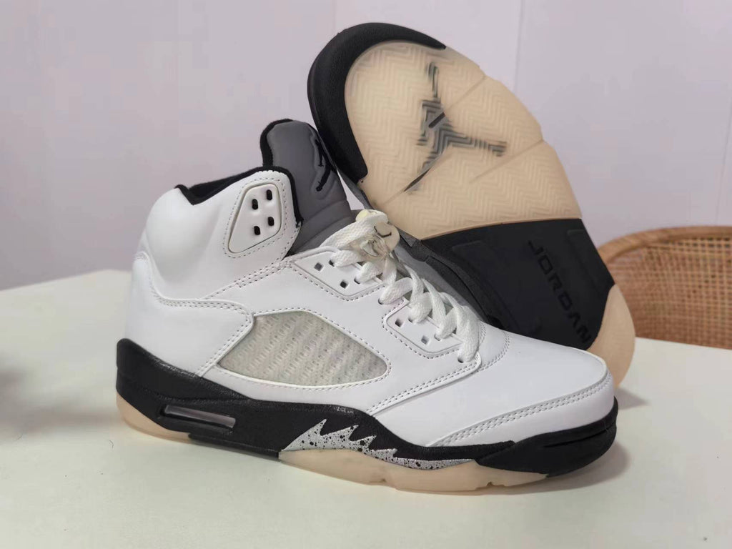 Air Jordan 5 White & Black | Monochrome Current
