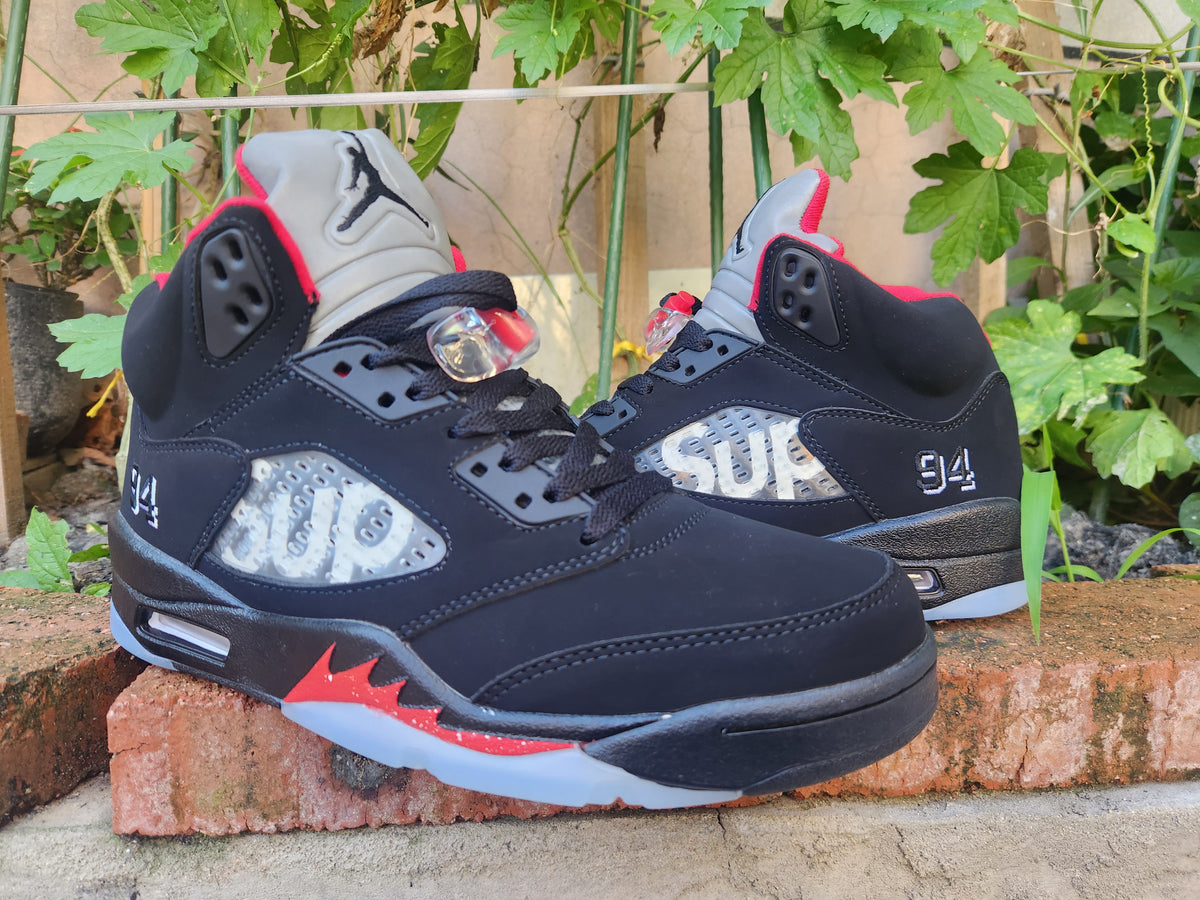 Air Jordan 5 'SUP' Sneakers - Black/Red