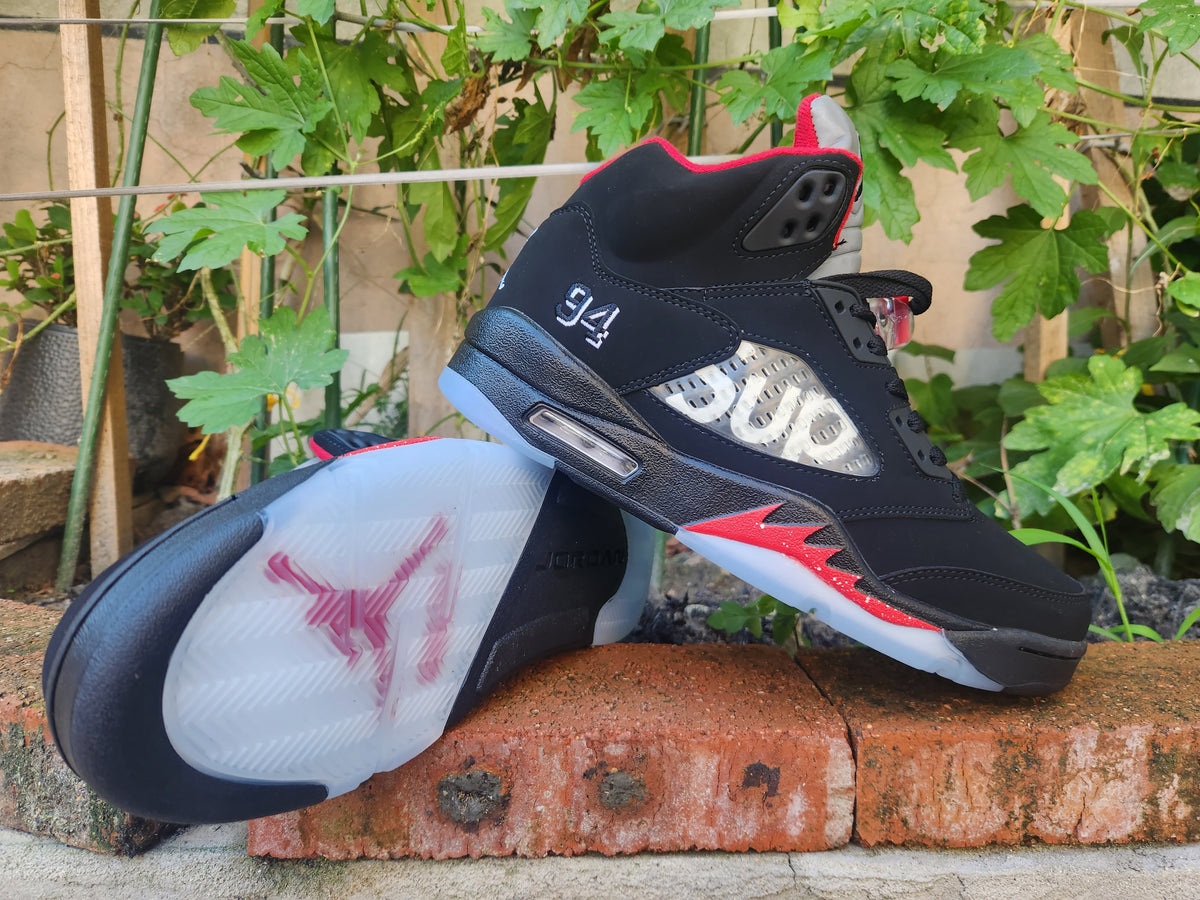 Air Jordan 5 'SUP' Sneakers - Black/Red