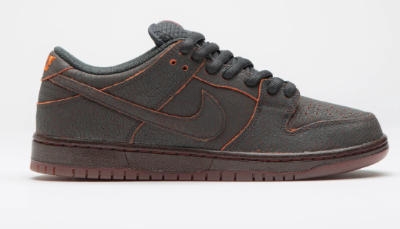Nike SB Dunk Low Pro Premium 'Krampus' Sneakers - Dark Smoke Grey/Campfire Orange/Black