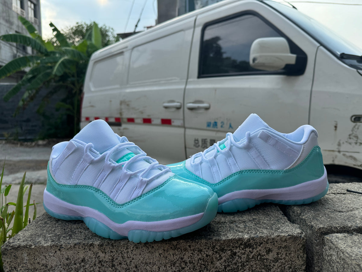 Air Jordan 11 White & Light Green | Meadow Hush