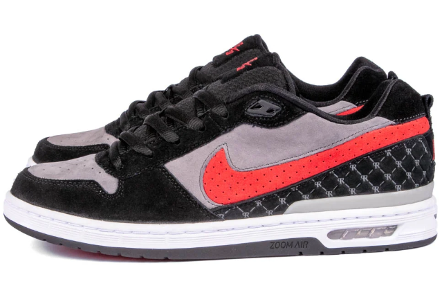 Nike SB Paul Rodriguez Zoom Air Low 'Black Varsity Red Flint Grey' Sneakers