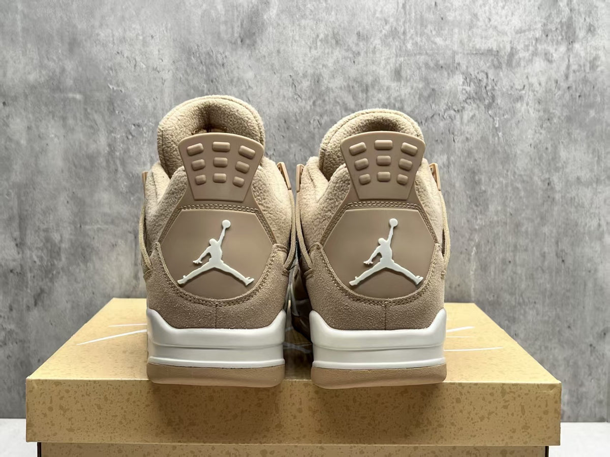 Air Jordan 4 Retro 'Milk Tea' Sneakers - Beige/Cream