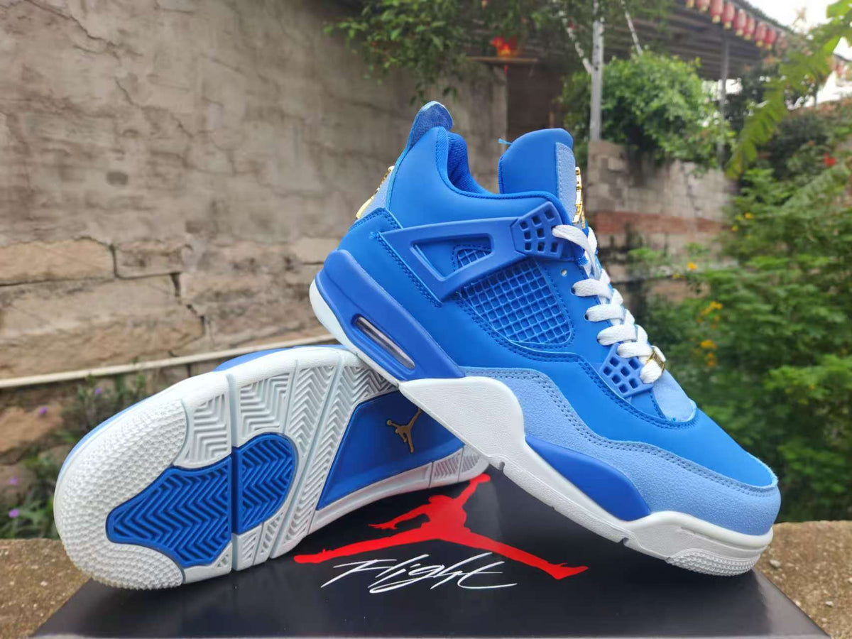 Air Jordan 4 Retro Royal-Blue-Gold | Cobalt Overture