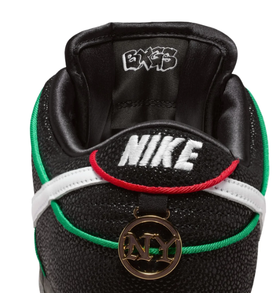 Nike SB Dunk Low Pro QS Sneakers - Black/White/Challenge Red