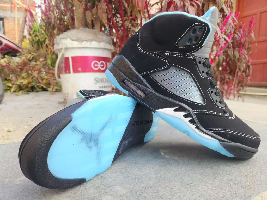Air Jordan 5 Black University Blue | Carolina Nightfall