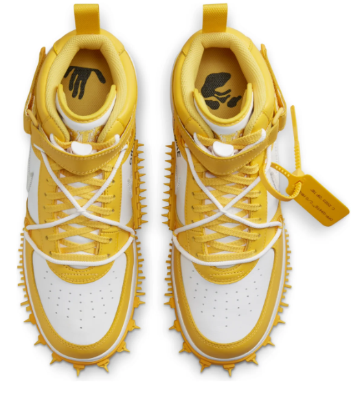 Nike x Off-White Air Force 1 Mid SP 'Varsity Maize' Sneakers - DR0500-101