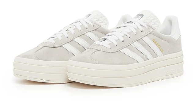 adidas Gazelle Bold Women's 'Grey White' Sneakers - HQ6893