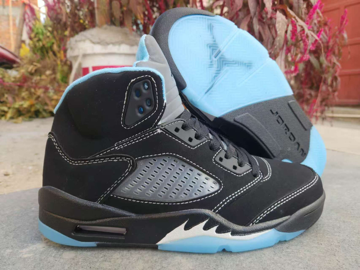 Air Jordan 5 Black University Blue | Carolina Nightfall