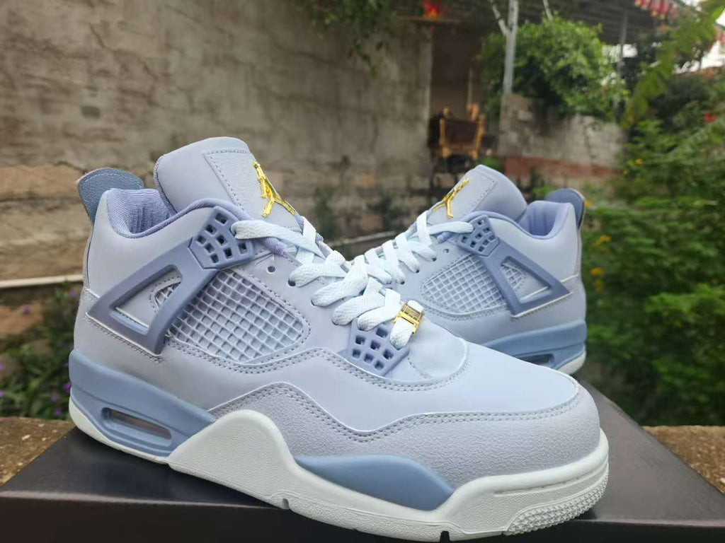 Air Jordan 4 Retro Sneakers - Grey/Blue