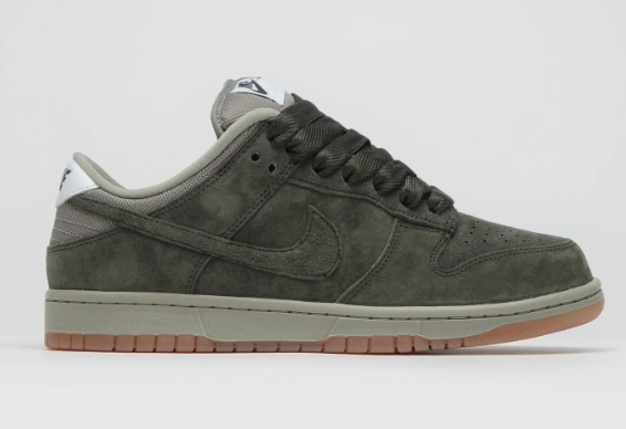 Nike SB Dunk Low Pro B Sneakers - Sequoia/Light Army/White