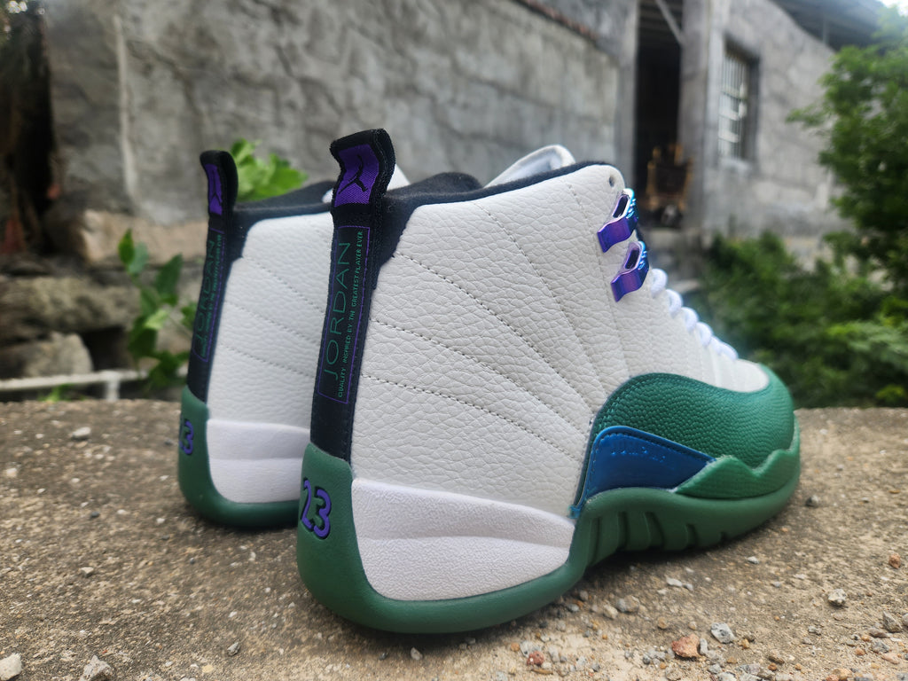 Air Jordan 12 "Green Meridian" | Men's White & Green Sneakers