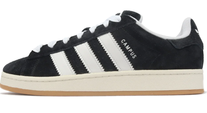 adidas Campus 00s 'Black White Gum' Sneakers - HQ8708